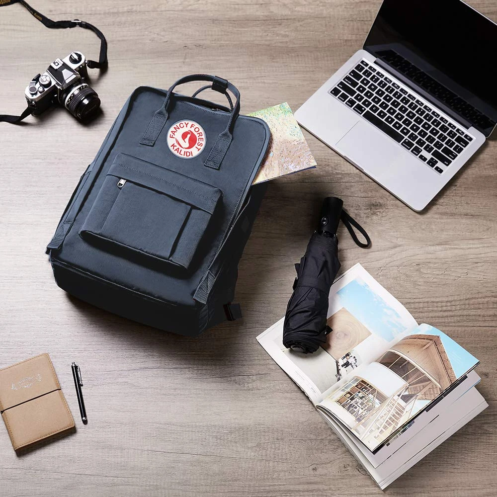 KALIDI Casual Backpack For Women,15 Inches Laptop Classic Backpack Camping Rucksack Travel Outdoor Daypack College School Bag (Navy) 3 KALIDI Casual Backpack For Women,15 Inches Laptop Classic Backpack Camping Rucksack Travel Outdoor Daypack College School Bag (Navy) - Image 3