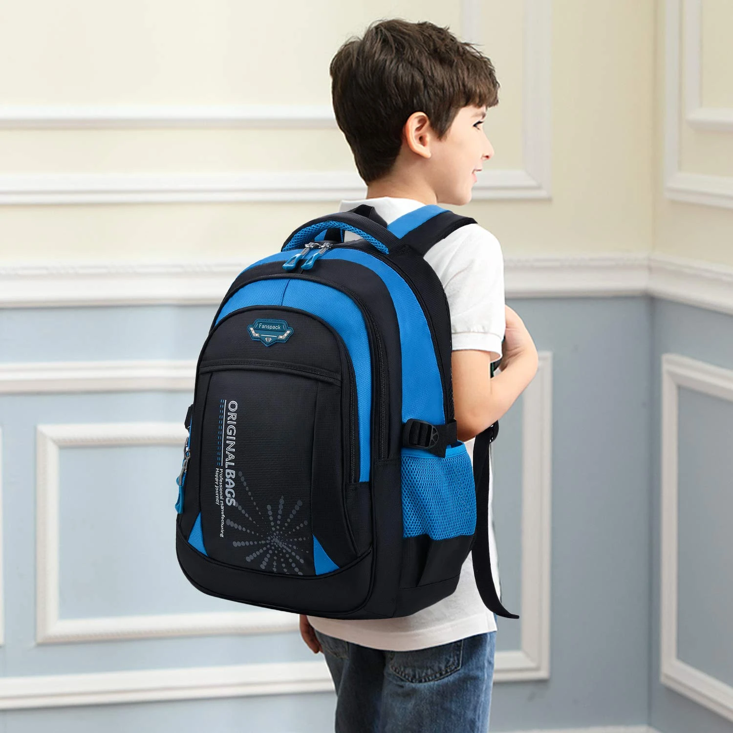 Boys Backpack, Fanspack School Backpack For Boys Kids Backpack Primary School Backpack For Elementary Students 7 Boys Backpack, Fanspack School Backpack For Boys Kids Backpack Primary School Backpack For Elementary Students - Image 7