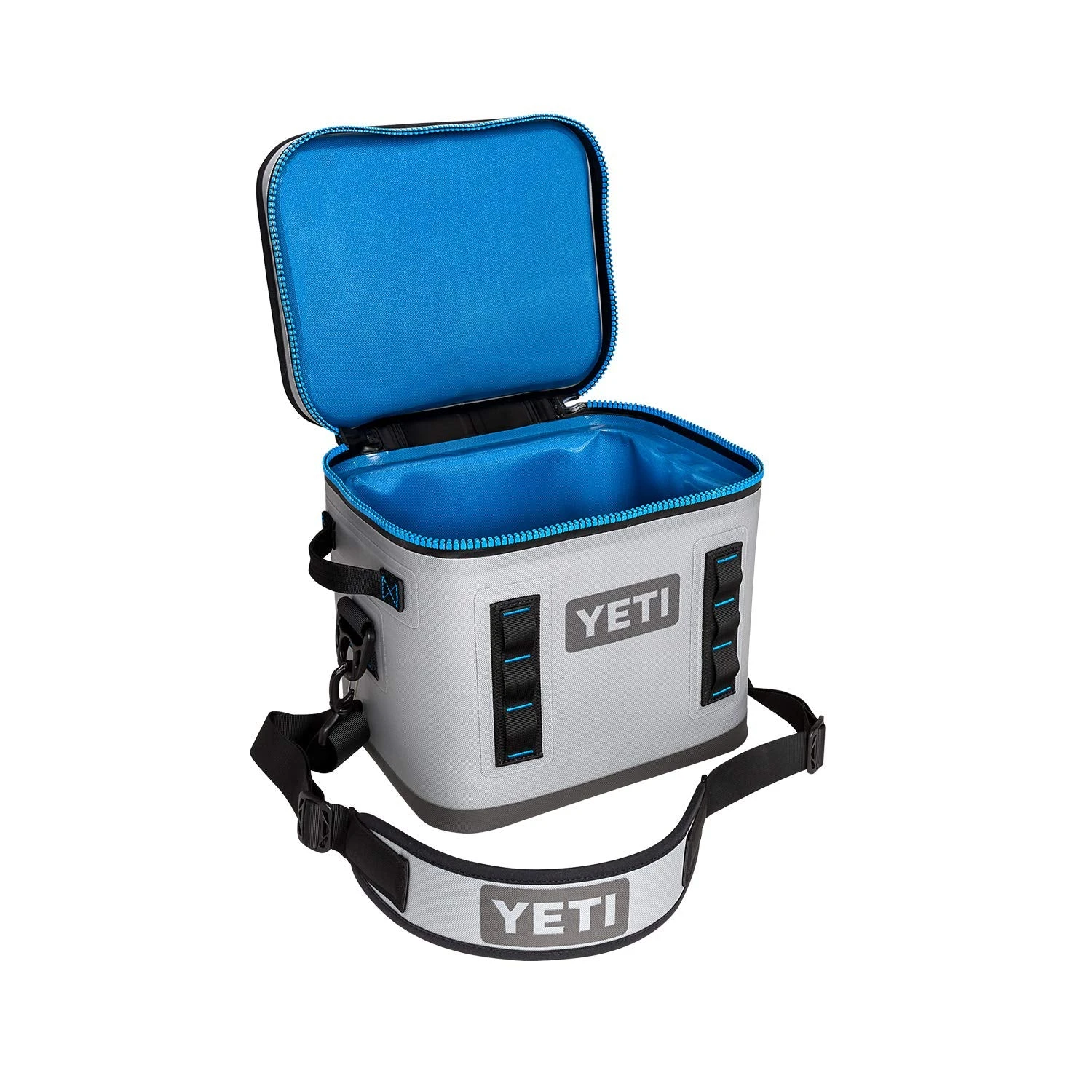 YETI Hopper Flip 12 Portable Cooler, Fog Gray/Tahoe Blue 3 YETI Hopper Flip 12 Portable Cooler, Fog Gray/Tahoe Blue - Image 3