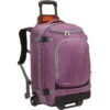 EBags TLS Mother Lode Rolling Weekender 22 Inch Travel Backpack With Wheels - Carry-On - (Eggplant)