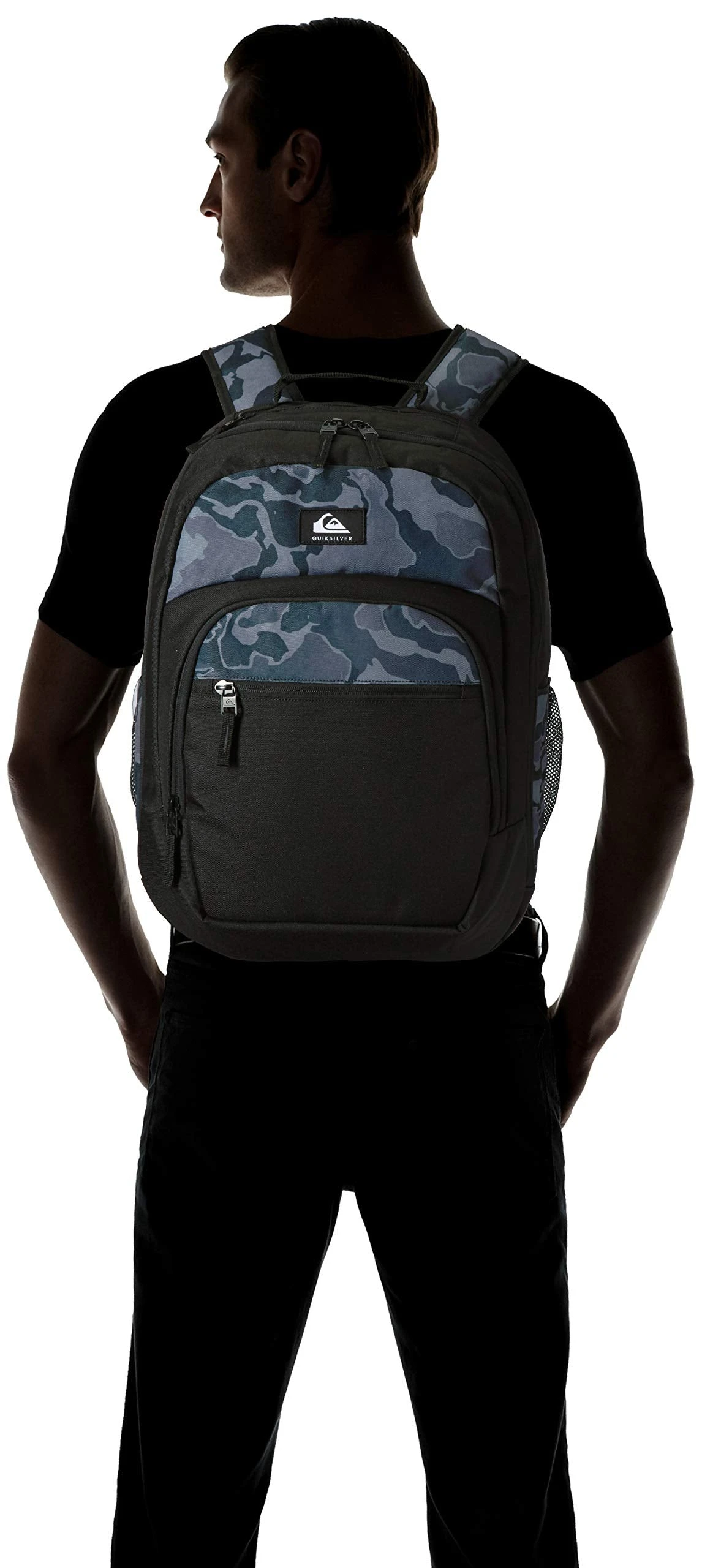 Quiksilver Men's SCHOOLIE Cooler II Backpack, Camo Black, 1SZ 2 Quiksilver Men's SCHOOLIE Cooler II Backpack, Camo Black, 1SZ - Image 2