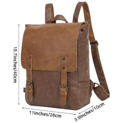Leather Backpack For Women Men College Laptop Backpack Vintage Backpack Purse 13 Leather Backpack For Women Men College Laptop Backpack Vintage Backpack Purse -Backpack Shop 717eMjN9kDL