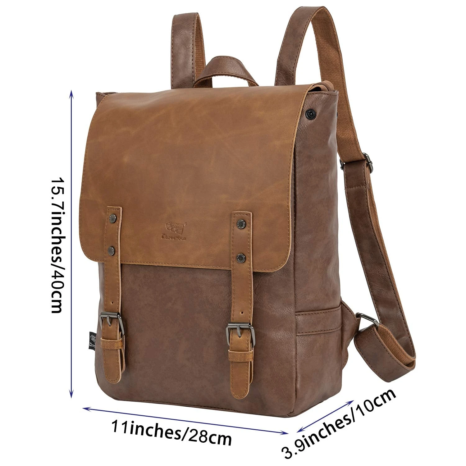 Leather Backpack For Women Men College Laptop Backpack Vintage Backpack Purse 7 Leather Backpack For Women Men College Laptop Backpack Vintage Backpack Purse - Image 7