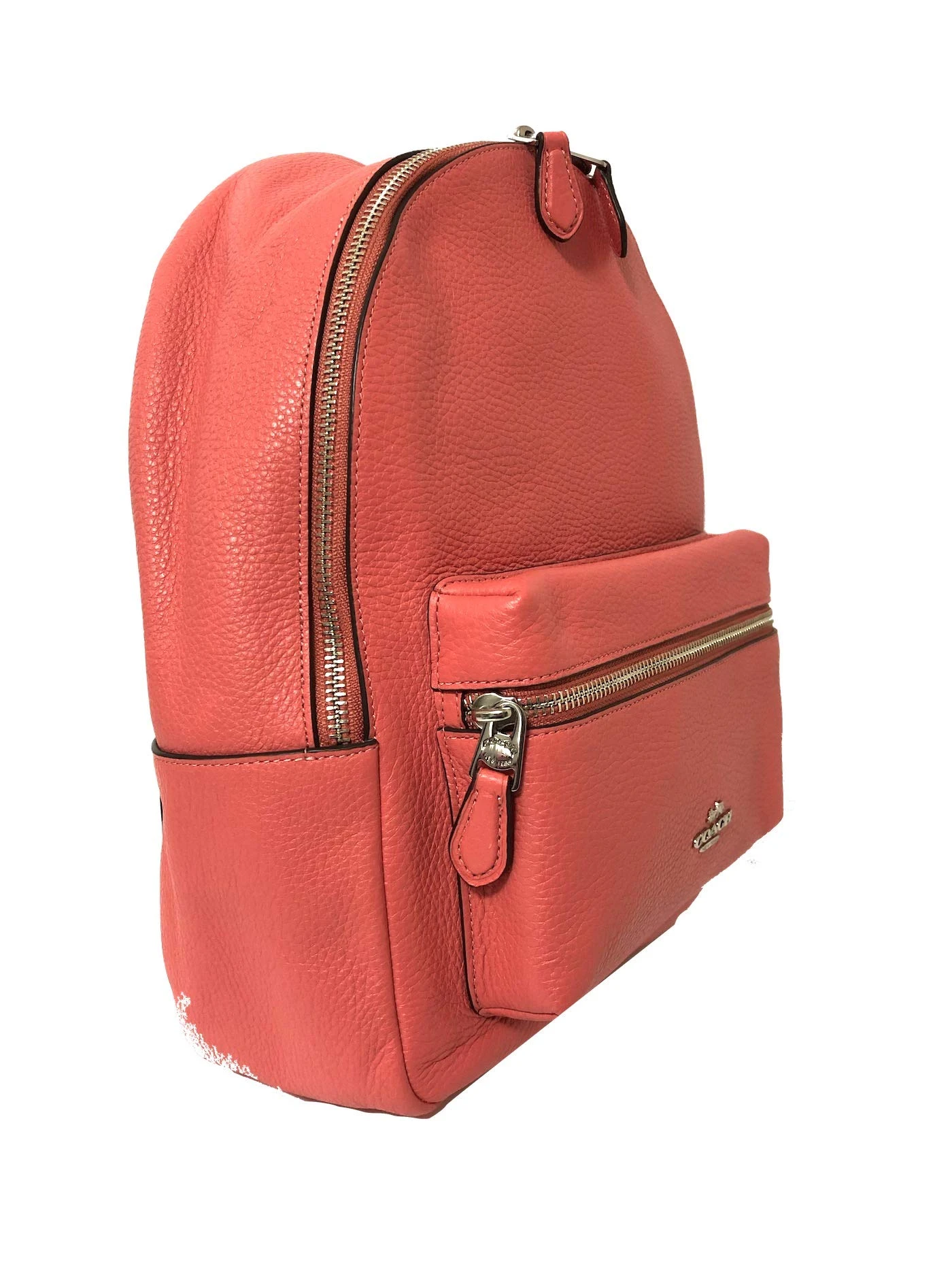 Coach F30550 Medium Charlie Backpack (SV/Coral) 6 Coach F30550 Medium Charlie Backpack (SV/Coral) - Image 6