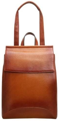 Heshe Womens Leather Backpack Casual Style Flap Backpacks Daypack For Ladies (Sorrel) -Backpack Shop 71ALbGjMQkL
