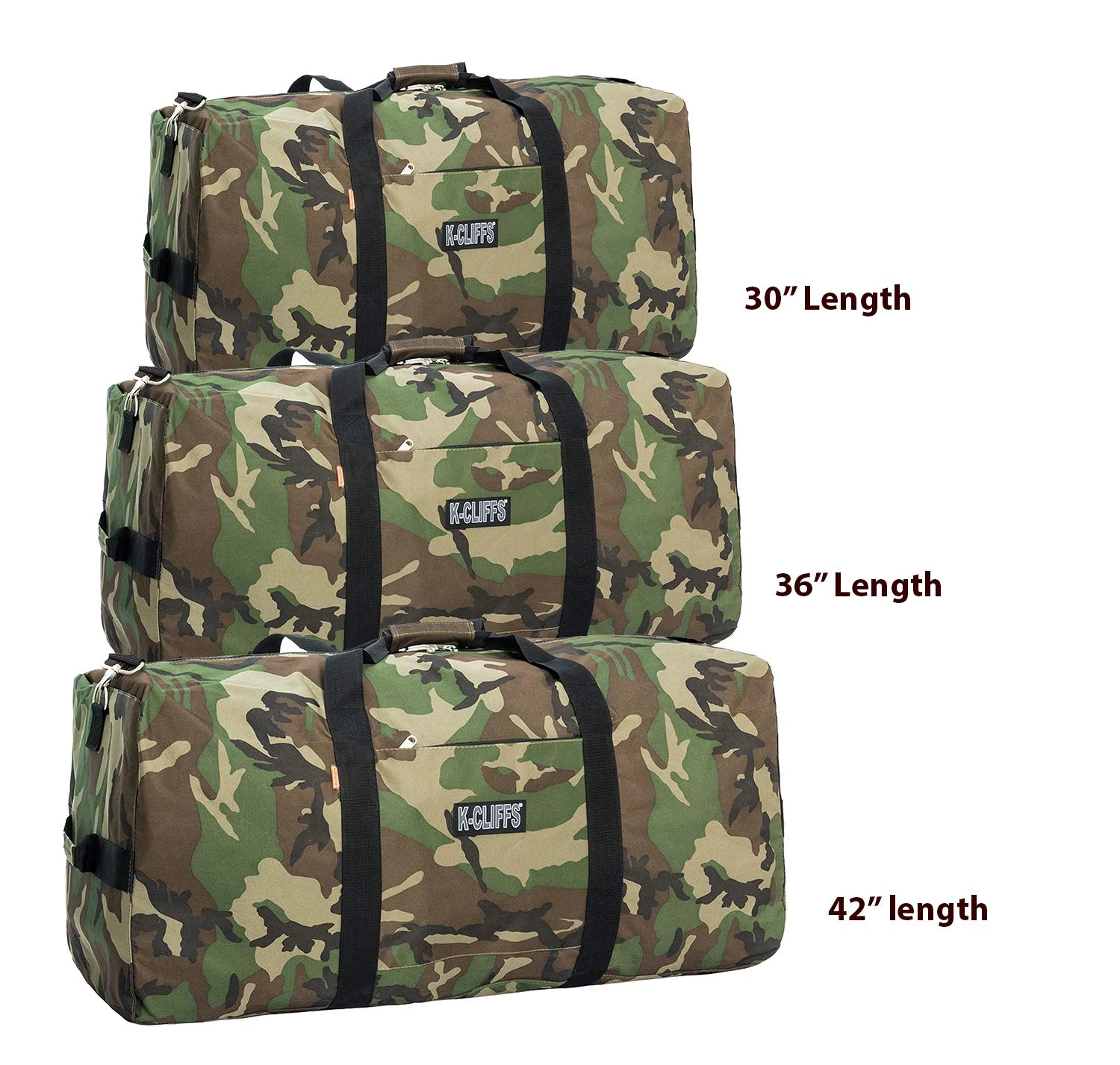 Heavy Duty Cargo Duffel Large Sport Gear Drum Set Equipment Hardware Travel Bag Rooftop Rack Bag (42" X 20" X 20", Camouflage) 2 Heavy Duty Cargo Duffel Large Sport Gear Drum Set Equipment Hardware Travel Bag Rooftop Rack Bag (42" X 20" X 20", Camouflage) - Image 2