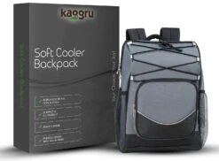 Backpack Cooler Backpack Insulated, Hiking Backpack Coolers, Travel Backpack Great Soft Cooler Bag For Backpacking, Camping, Picking Bag, Beach Bag, Lunch Bag For Women And Men, Holds 20 Cans Gray -Backpack Shop 71C0e 2B6Pa4L