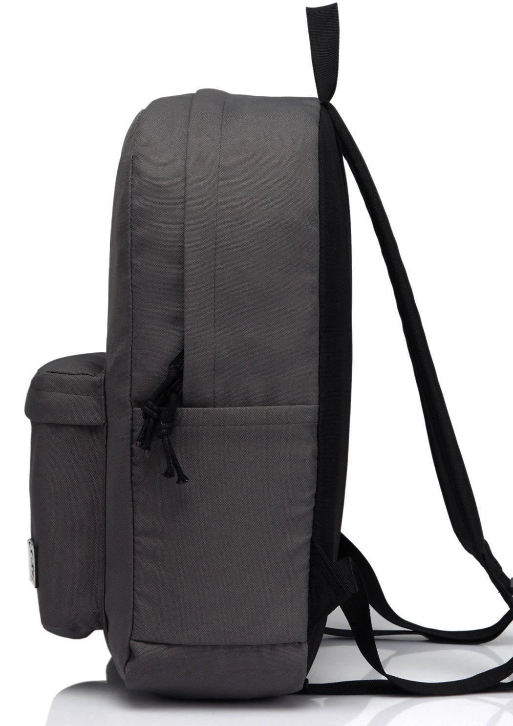 Lightweight Backpack For School, VASCHY Classic Basic Water Resistant Casual Daypack For Travel With Bottle Side Pockets (Gray) 3 Lightweight Backpack For School, VASCHY Classic Basic Water Resistant Casual Daypack For Travel With Bottle Side Pockets (Gray) - Image 3