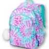 Justice Star And Tie Dye Kids School Backpack For Girls - Girls Backpack Bookbag For Toddler, Kindergarten, Elementary School, Middle School, Teens