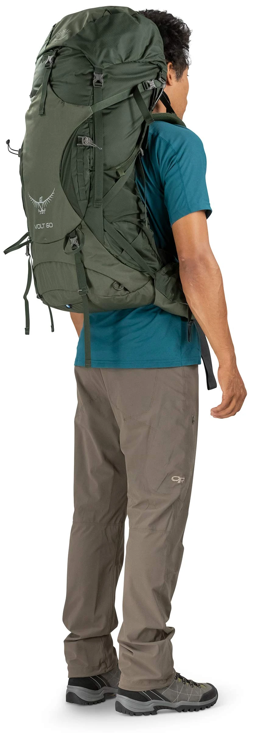 Osprey Packs Volt 60 Backpacking Pack Conifer Green 3 Osprey Packs Volt 60 Backpacking Pack Conifer Green - Image 3
