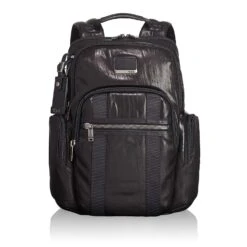 TUMI - Alpha Bravo Nellis Leather Laptop Backpack - 15 Inch Computer Bag For Men And Women - Black