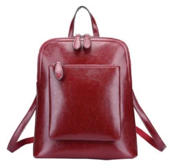 Heshe Women's Vintage Leather Backpack Casual Daypack For Ladies And Girls (Wine-R) 12 Heshe Women's Vintage Leather Backpack Casual Daypack For Ladies And Girls (Wine-R) -Backpack Shop 71GX9zNWgyL