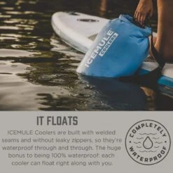 IceMule Classic Insulated Backpack Cooler Bag - Hands-Free, Collapsible, And Waterproof, This Portable Cooler Is An Ideal Sling Backpack For Hiking, The Beach, Picnics And Camping-Medium, Blue -Backpack Shop 71JJCLQJcCL