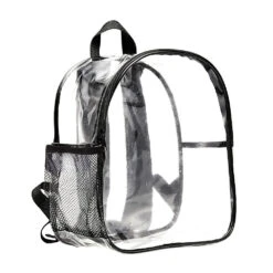 Stadium Approved Clear Mini Backpack Heavy Duty Transparent Backpack For Concert, Security Travel &Stadium