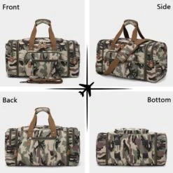 Plambag Canvas Duffle Bag For Travel, 50L Duffel Overnight Weekend Bag(Camouflage) -Backpack Shop 71LqbrwFHJL