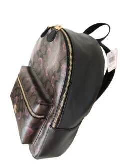 Coach Pebbled Leather Medium Charlie Backpack Tote (Brown Purple Multi) -Backpack Shop 71Ooh6i1F6L