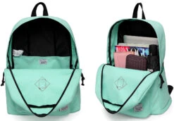 Lightweight Backpack For School, VASCHY Classic Basic Water Resistant Casual Daypack For Travel With Bottle Side Pockets (Aqua) -Backpack Shop 71RfqsgOCnL