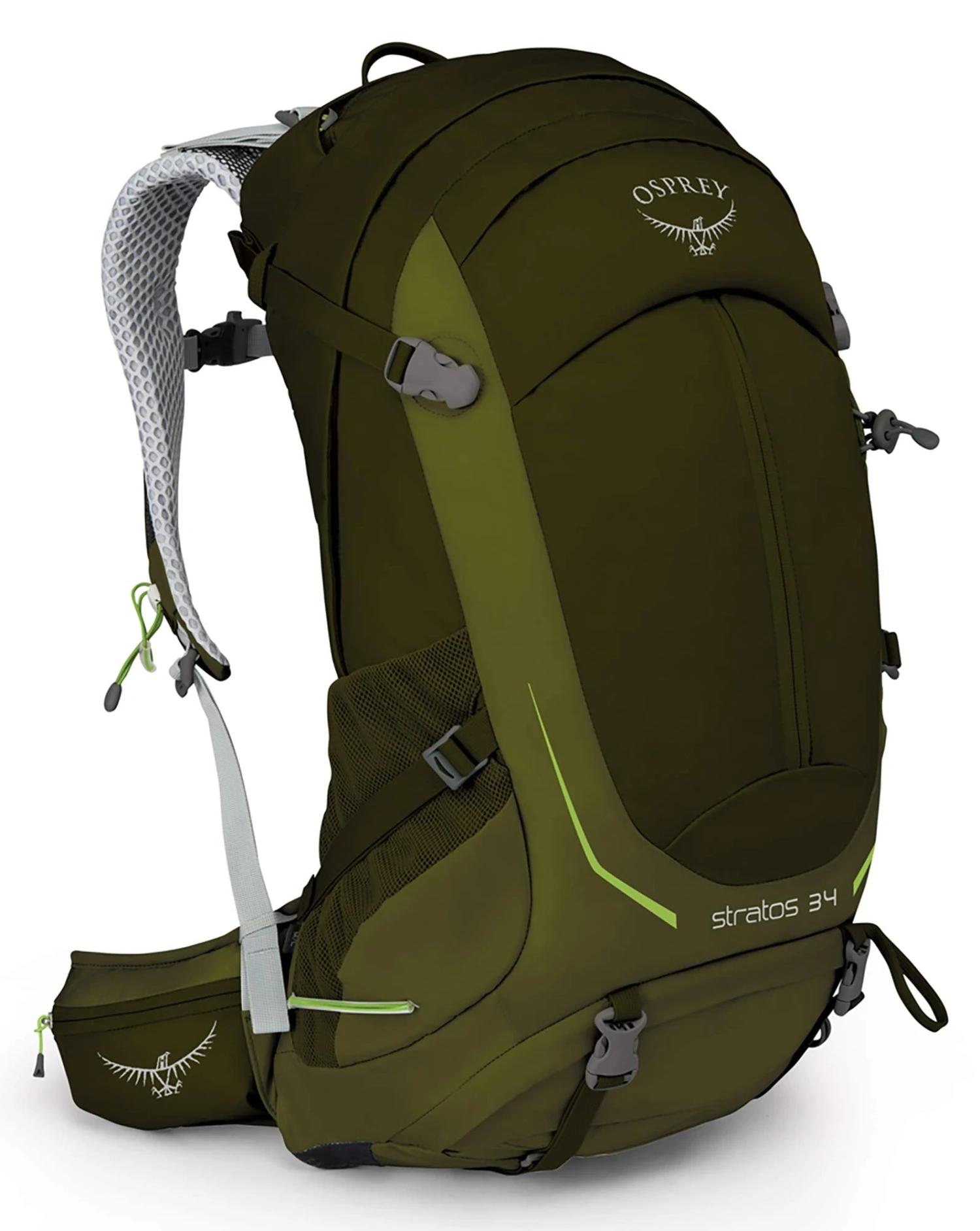 Osprey Packs Stratos 34 Hiking Backpack, Gator Green, Small/Medium 1 Osprey Packs Stratos 34 Hiking Backpack, Gator Green, Small/Medium