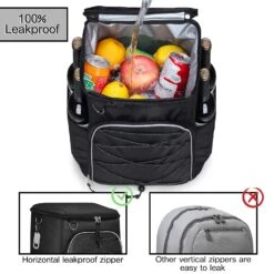 SEEHONOR Insulated Cooler Backpack Leakproof Soft Cooler Bag 25 Cans Black 12 SEEHONOR Insulated Cooler Backpack Leakproof Soft Cooler Bag 25 Cans Black -Backpack Shop 71T2FhovrmL