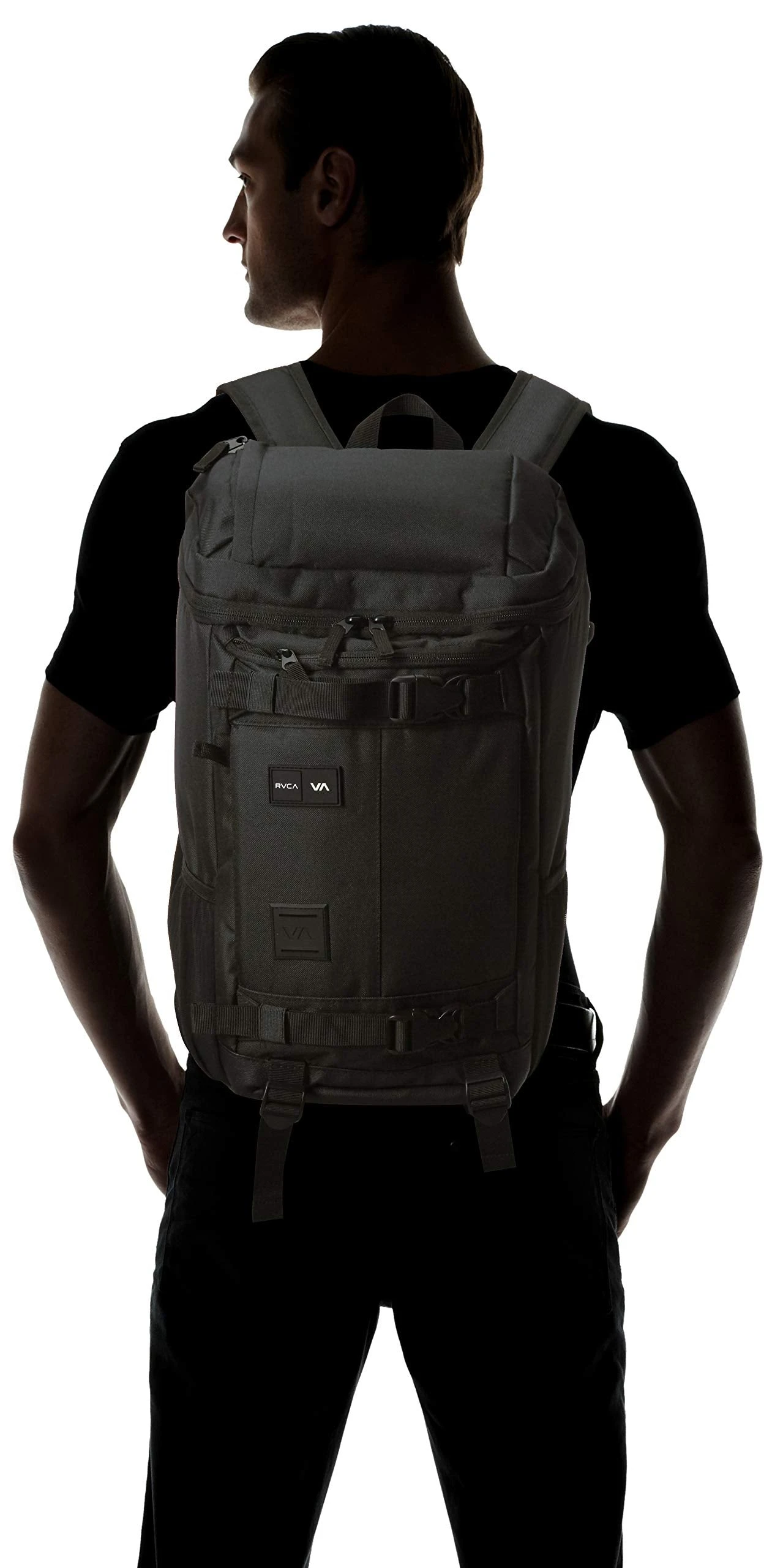 RVCA Men's Voyage Skate Backpack, Black, ONE SIZE 2 RVCA Men's Voyage Skate Backpack, Black, ONE SIZE - Image 2