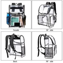 Heavy Duty Clear Backpack Security Transparent PVC Backpack For Work, Security Check -Backpack Shop 71TRvRffY6L