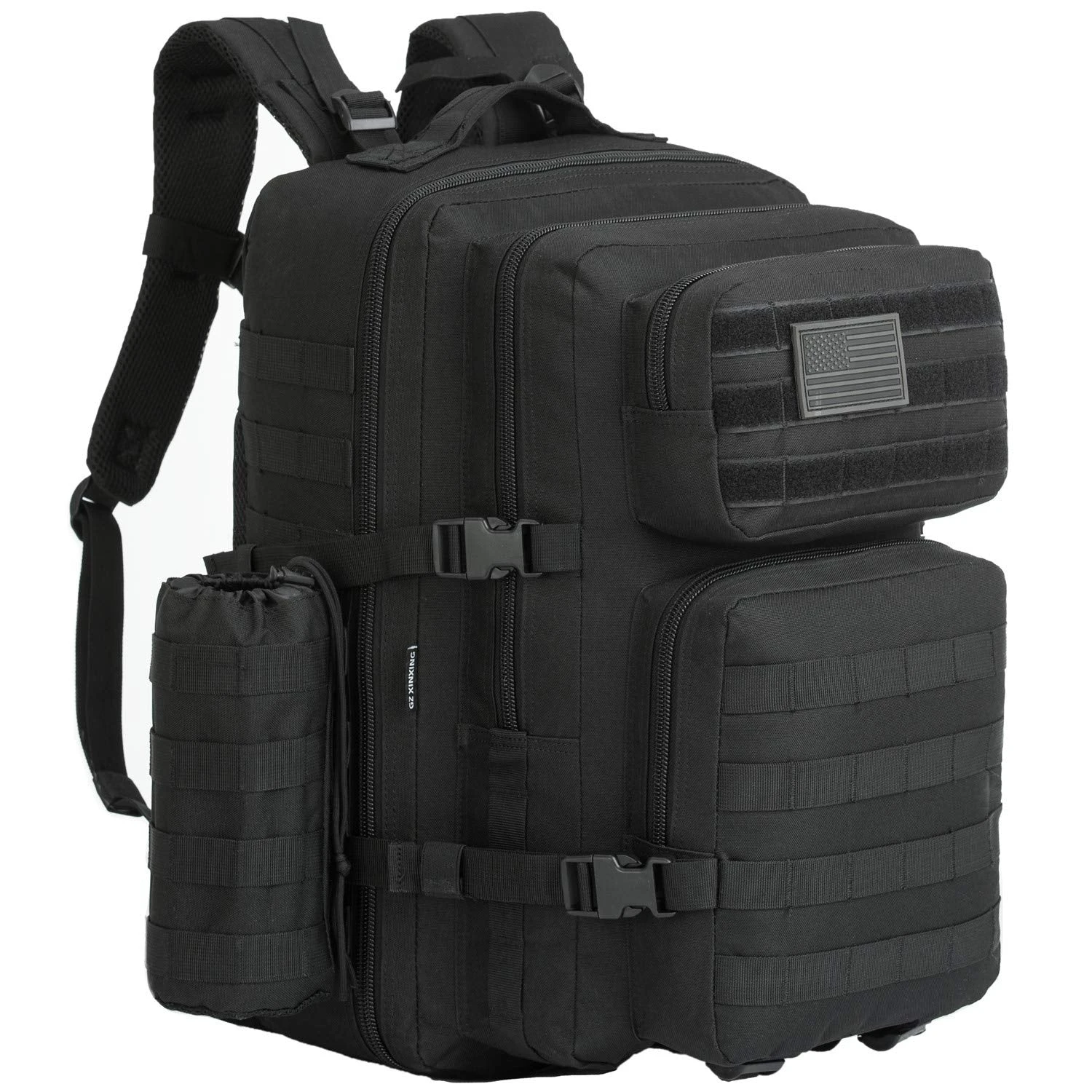 GZ XINXING 3 Day Assault Pack Military Tactical Army Molle Rucksack Backpack Bug Out Bag Hiking Daypack For Hunting Camping Hiking Traveling (Black1) 6 GZ XINXING 3 Day Assault Pack Military Tactical Army Molle Rucksack Backpack Bug Out Bag Hiking Daypack For Hunting Camping Hiking Traveling (Black1) - Image 6