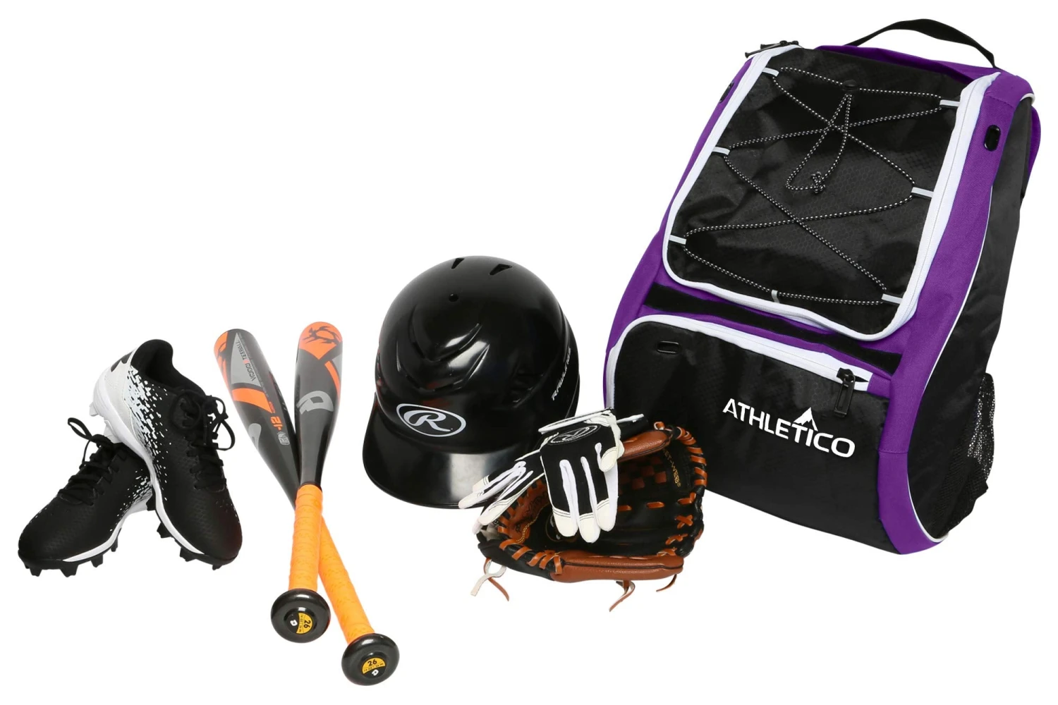 Athletico Baseball Bat Bag - Backpack For Baseball, T-Ball & Softball Equipment & Gear For Youth And Adults | Holds Bat, Helmet, Glove, Shoes |Shoe Compartment & Fence Hook (Purple) 6 Athletico Baseball Bat Bag - Backpack For Baseball, T-Ball & Softball Equipment & Gear For Youth And Adults | Holds Bat, Helmet, Glove, Shoes |Shoe Compartment & Fence Hook (Purple) - Image 6