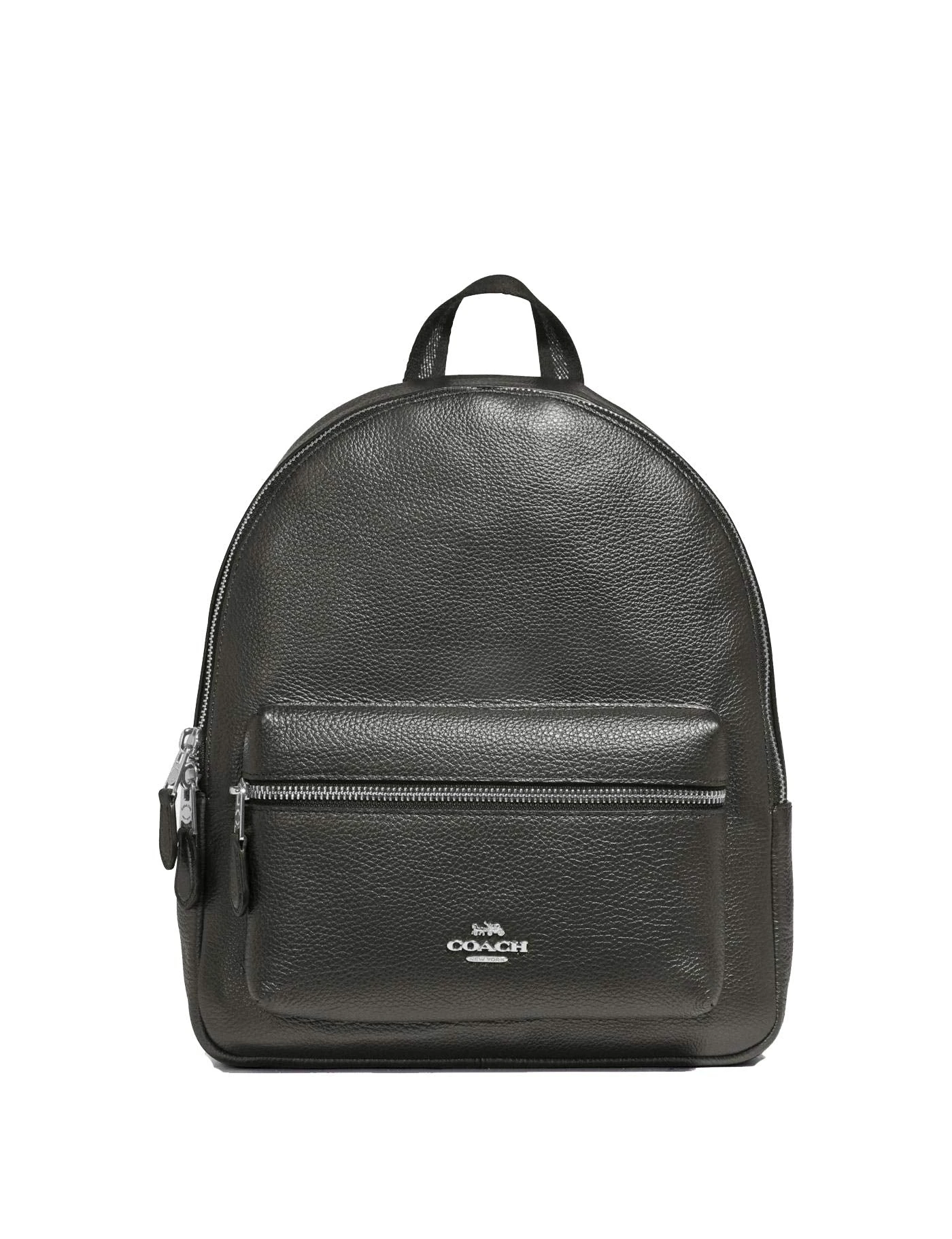Coach Medium Leather Charlie Backpack - #F39196 - Gunmetal/Silver 1 Coach Medium Leather Charlie Backpack - #F39196 - Gunmetal/Silver