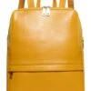 Coolcy Hot Style Women Real Genuine Leather Backpack Fashion Bag (Golden Yellow)