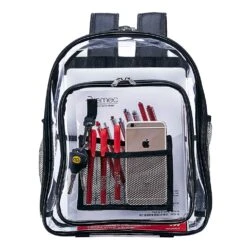 Heavy Duty Clear Backpack,Security Transparent Backpack,See Through Bookbag For Work, Security Check And Travel -Backpack Shop 71Y 2B2u6p1lL