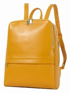 Coolcy Hot Style Women Real Genuine Leather Backpack Fashion Bag (Golden Yellow) -Backpack Shop 71YoCG1jJ3L