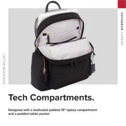 TUMI - Voyageur Carson Laptop Backpack - 15 Inch Computer Bag For Women - Black/Gold -Backpack Shop 71ZcCplIbEL
