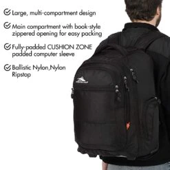 High Sierra Rev Wheeled Laptop Backpack, Black -Backpack Shop 71Zwdt7GJ1L
