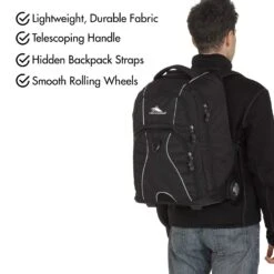High Sierra Freewheel Wheeled Laptop Backpack -Backpack Shop 71a0cQgUPRL