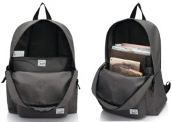 Lightweight Backpack For School, VASCHY Classic Basic Water Resistant Casual Daypack For Travel With Bottle Side Pockets (Gray) 11 Lightweight Backpack For School, VASCHY Classic Basic Water Resistant Casual Daypack For Travel With Bottle Side Pockets (Gray) -Backpack Shop 71c245gNjRL