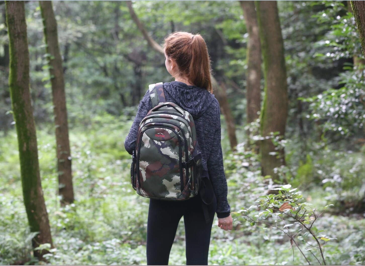 OUTXE Cooler Backpack Insulated Cooler Bag 20L For 14" Laptops Lunch Backpack,Camo 2 OUTXE Cooler Backpack Insulated Cooler Bag 20L For 14" Laptops Lunch Backpack,Camo - Image 2