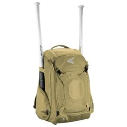 EASTON WALK-OFF IV Bat & Equipment Backpack Bag | Baseball Softball | 2020 | Vegas Gold | 2 Bat Sleeves | Vented Shoe Pocket | External Helmet Holder | 2 Side Pockets | Valuables Pocket | Fence Hook