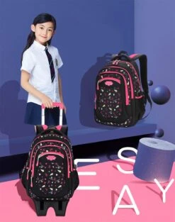 Rolling Backpack, Fanspack Backpack With Wheels For Girls Or Boys -Backpack Shop 71doUFdJdfL