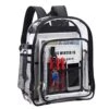 Heavy Duty Clear Backpack,Security Transparent Backpack,See Through Bookbag For Work, Security Check And Travel