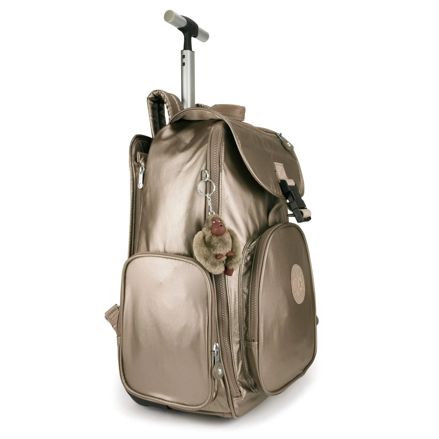 Kipling Alcatraz II Metallic Large Rolling Laptop Backpack Metallic Pewter 3 Kipling Alcatraz II Metallic Large Rolling Laptop Backpack Metallic Pewter - Image 3