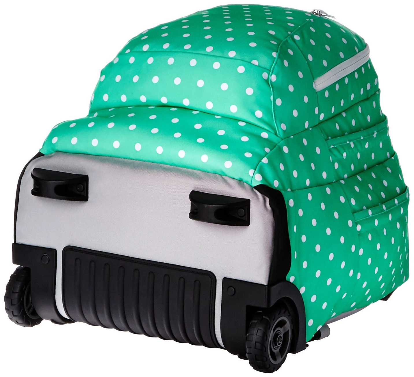 JanSport Unisex Driver 8 Wheeled Seafoam Green/White Dots Backpack 4 JanSport Unisex Driver 8 Wheeled Seafoam Green/White Dots Backpack - Image 4