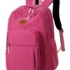 Abshoo Girls Solid Color Backpack For College Women Water Resistant School Bag (Rose Red)