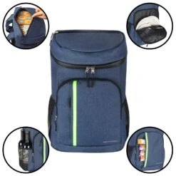 SEEHONOR Insulated Cooler Backpack Leakproof Soft Cooler Bag Lightweight Backpack Cooler For Lunch Picnic Hiking Camping Beach Park Day Trips, 30 Cans 11 SEEHONOR Insulated Cooler Backpack Leakproof Soft Cooler Bag Lightweight Backpack Cooler For Lunch Picnic Hiking Camping Beach Park Day Trips, 30 Cans -Backpack Shop 71jOLLITIbL