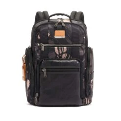 TUMI - Alpha Bravo Sheppard Deluxe Brief Pack Laptop Backpack - 15 Inch Computer Bag For Men And Women - Grey Highlands Print