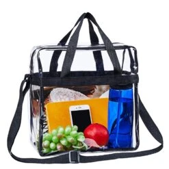 Magicbags Clear Tote Bag,NCAA NFL&PGA Stadium Approved Clear Bag With Adjustable Shoulder Strap And Double Zippered,Perfect For Work, School , Sports Games And Concerts -12"X12"X6" -Backpack Shop 71lGq8a8znL
