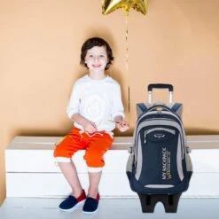 Rolling Backpack, Fanspack Rolling Backpack For Boys Roller Backpack Wheeled Backpack For Kids School Bags Primary School Backpack 12 Rolling Backpack, Fanspack Rolling Backpack For Boys Roller Backpack Wheeled Backpack For Kids School Bags Primary School Backpack -Backpack Shop 71lL8Meu9RL