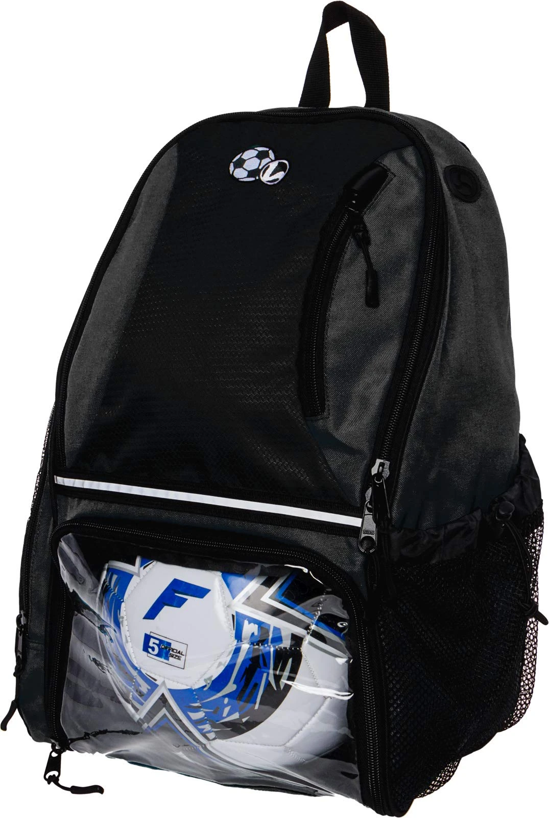 LISH Soccer Backpack - Large School Sports Gym Bag W/ Ball Compartment (Black) 1 LISH Soccer Backpack - Large School Sports Gym Bag W/ Ball Compartment (Black)