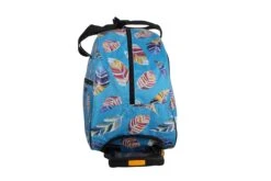 LUCAS Designer Carry On Luggage Collection - Lightweight Pattern 22 Inch Duffel Bag- Weekender Overnight Business Travel Suitcase With 2- Rolling Spinner Wheels (IN FLIGHT TURQUOISE, 22in) -Backpack Shop 71mAK9v1 aL