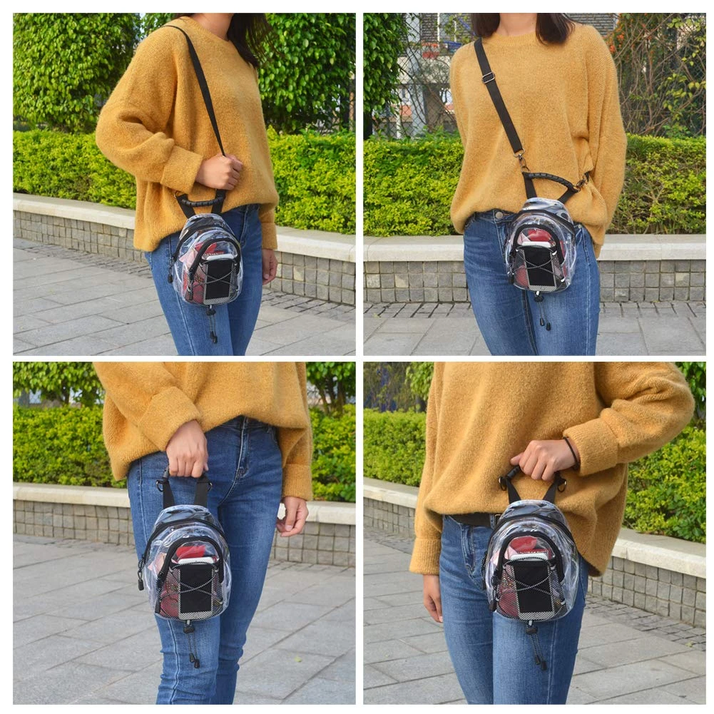 Magicbags Fashion Clear Fanny Pack, Stadium Approved Clear Crossbody Purse Bag,Multifunctional Waist Pack Perfect For Travel Festival Sports 3 Magicbags Fashion Clear Fanny Pack, Stadium Approved Clear Crossbody Purse Bag,Multifunctional Waist Pack Perfect For Travel Festival Sports - Image 3