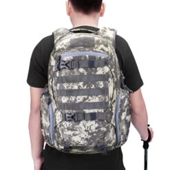Mardingtop 28L Tactical Backpacks Molle Hiking Daypacks For Camping Hiking Military Traveling 28L-Camo Khaki Grid -Backpack Shop 71nIUaBL8bL